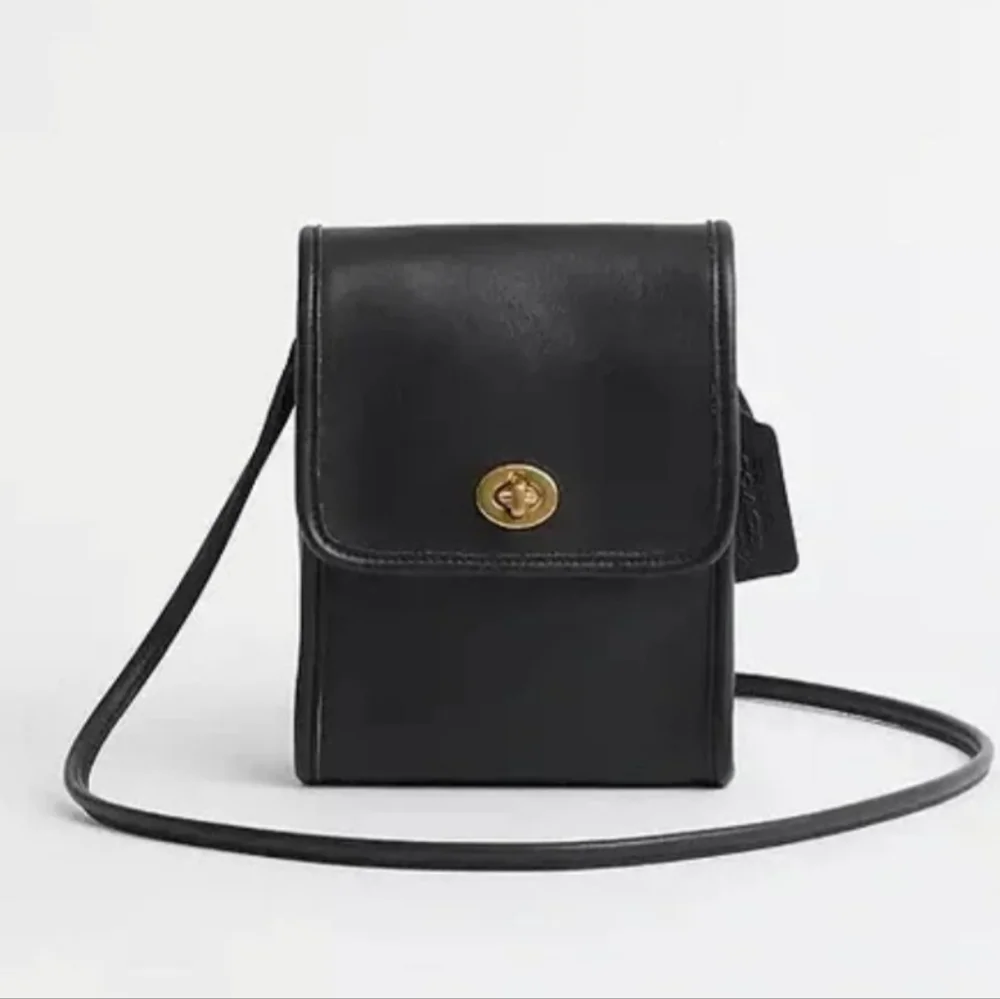 Coach Legacy Scooter Black Leather Vintage Crossbody Bag